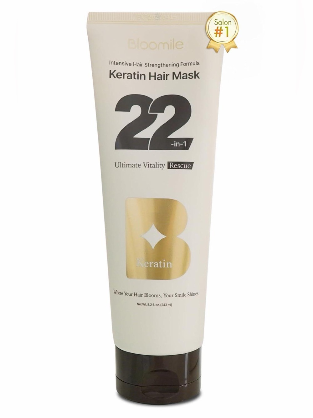 bloom Keratin Hair Mask 22-in-1 – White & Gold